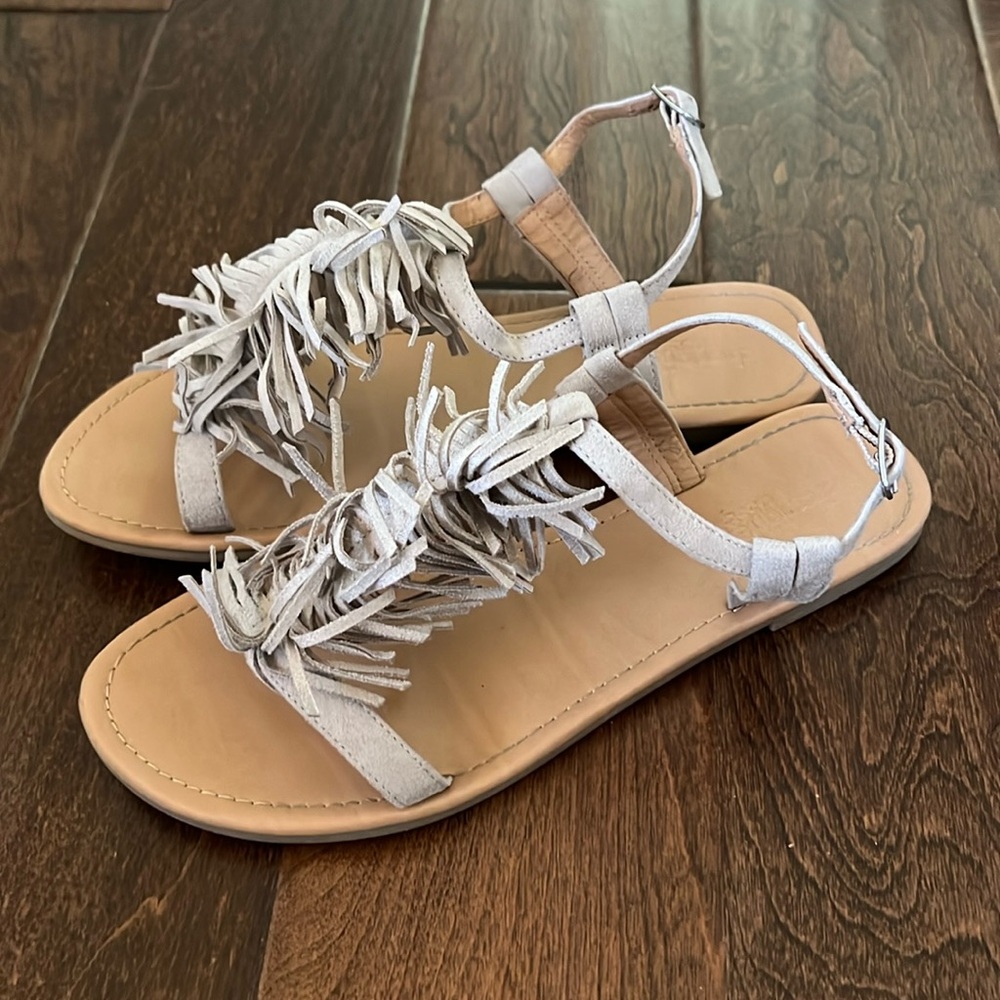 Women’s Charlotte Russe Fringe Strap Sandals